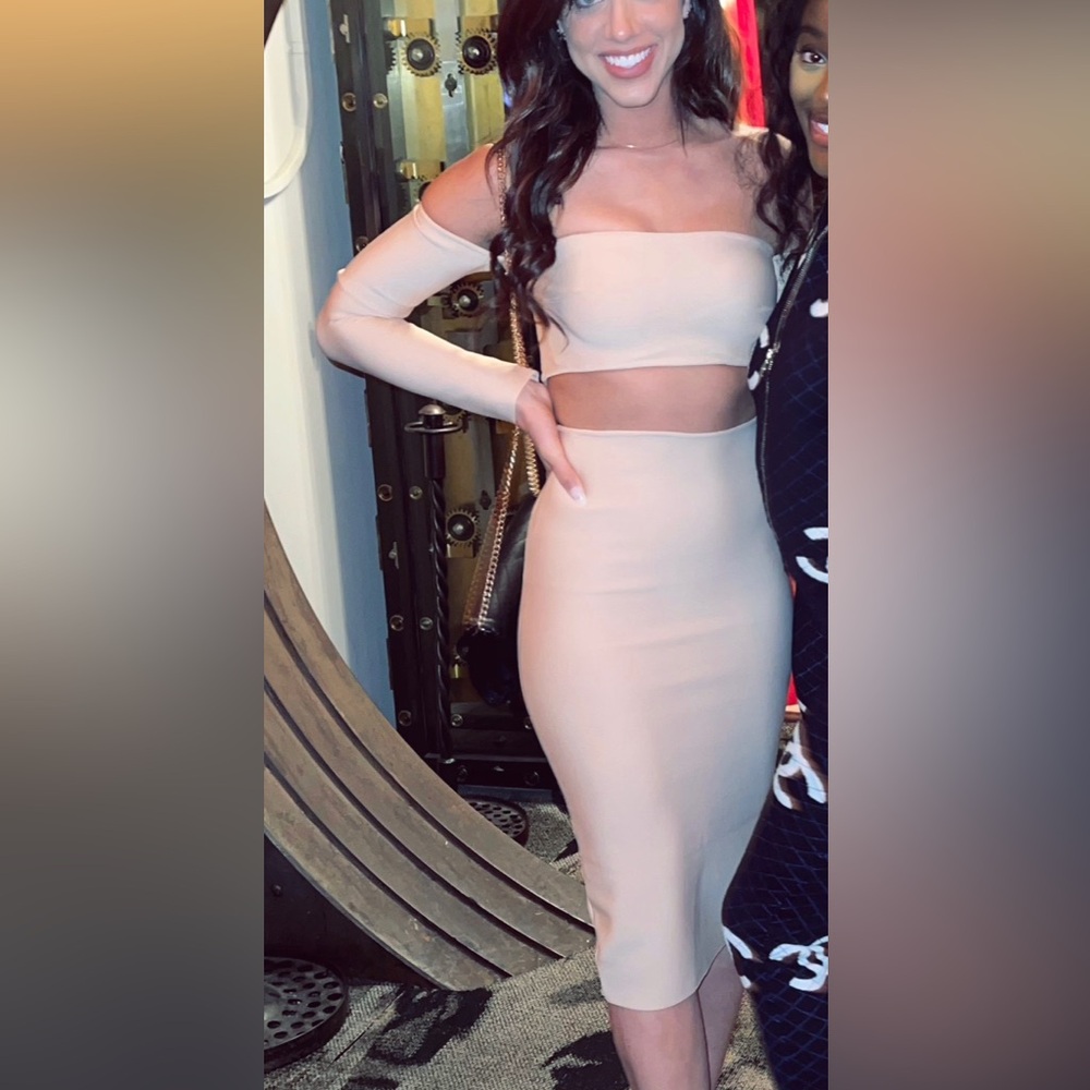 Nude going out dress